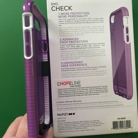 Iphone 7 purple case - Picture 3 of 4
